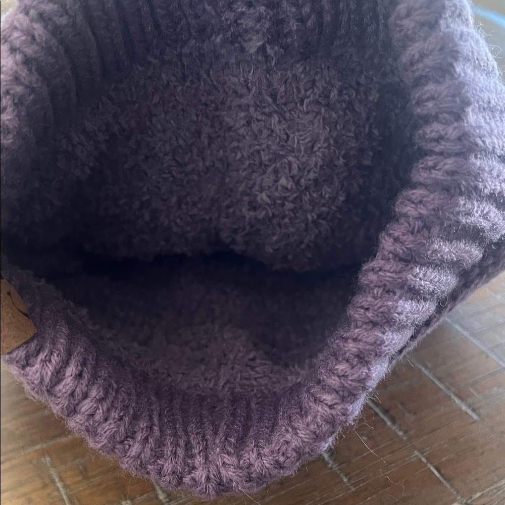 C.C Women's Purple Knit Hat - Picture 4 of 5